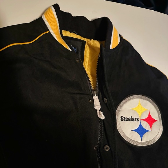 NFL Pittsburgh Steelers Heavy Varsity Jacket Size Medium - Picture 4 of 9